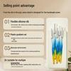Gradient Handle Nail Art Brush Set: Painting & Flower Liner Gel Polish Pens.