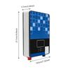 110V 4500W Electric Instant Hot Water Heater Tankless Boiler Bathroom Shower Head Overheating Protection (Blue)