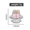 Mental Health Enamel Pins Custom Anatomical Flowers Brain Brooches Lapel Badges Plant Funny Jewelry Gift for Friends