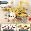 New Deformation Music Simulation Track Inertia Toy Aircraft: Large-Size Passenger Plane—Kids' Airliner Toy Car, Perfect for Children's Gifts