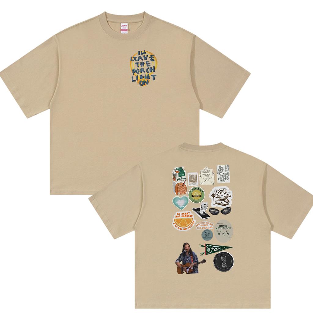 Noah Kahan The Great Divide Tour 2026 Print T Shirt Unisexs Vintage Fashion Oversized Cotton Tshirts Hip Hop Pop Clothing Tshirt