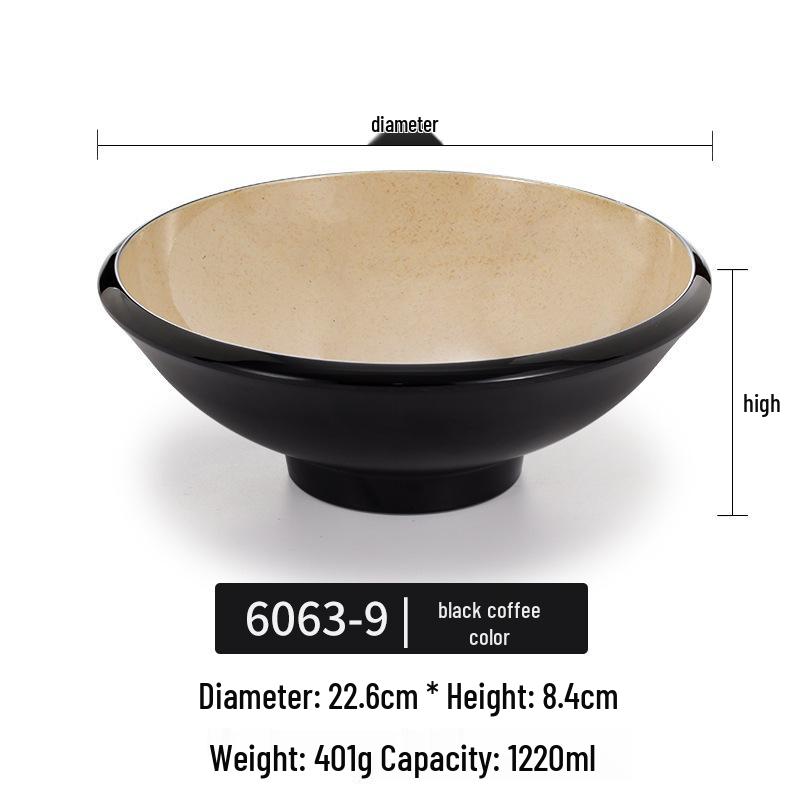 Melamine Noodle Bowl for Noodle Restaurants: Ideal for Luosifen, Malatang, Rice Noodles, and Chongqing Xiaomian