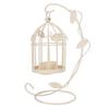 Iron Iron Birdcage Lantern Birdcage Black, White Birdcage Candle Holder 9.1in Tabletop Lantern Decor Dining Table