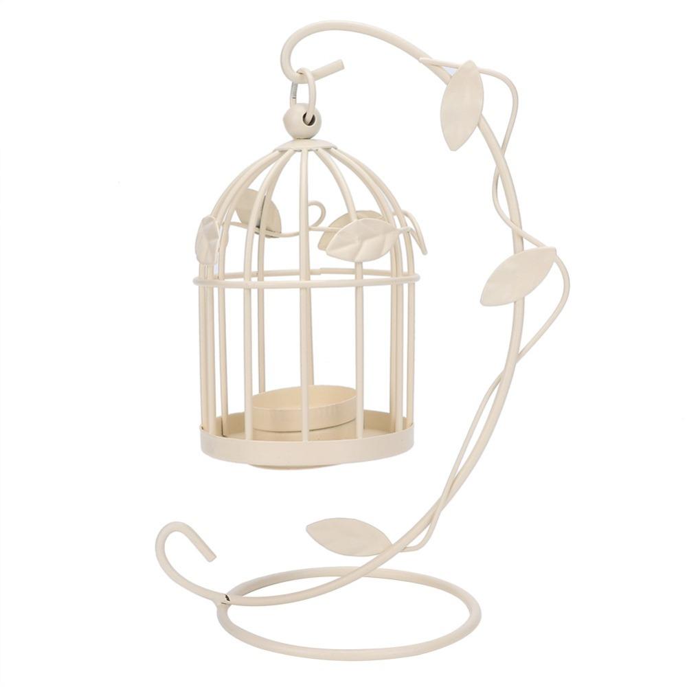 Iron Iron Birdcage Lantern Birdcage Black, White Birdcage Candle Holder 9.1in Tabletop Lantern Decor Dining Table