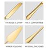 2/4Piece Stainless Steel Cake Knife Shovel Suit Golden Bread Knife Cake Cutting Tools Pizza Cheese Steak Shovel Baking Utensils