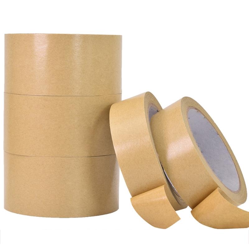 Brown Packing Tape Roll of 25 Yards Paper Packaging Tape Strong Packing Tape for Shipping Parcel Box Moving House