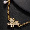 Stonefans Fashion Butterfly Waist Chain Belt Adjustable Body Accessories Elegant Pearl Pendant Crystal Belly Jewelry Party Gift