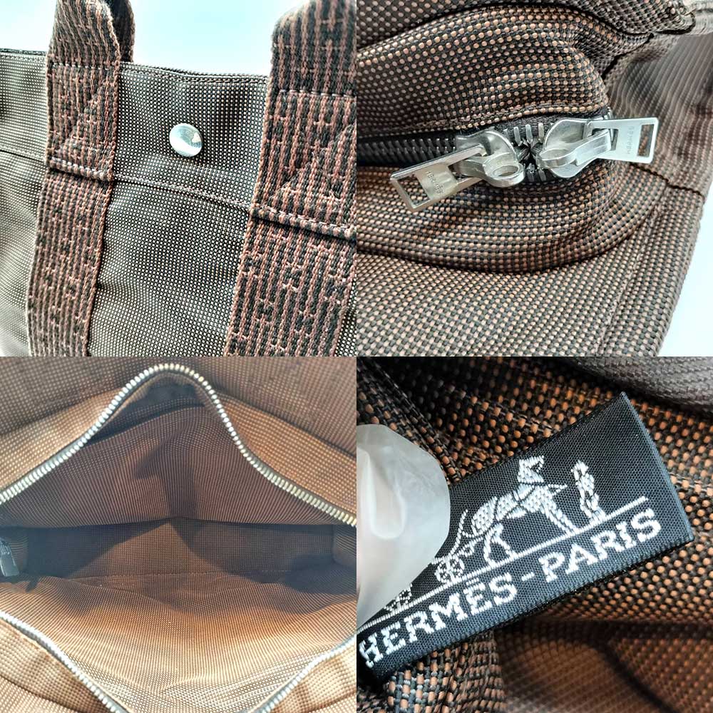 Used HERMES Her LineTote Bag canvas Women
