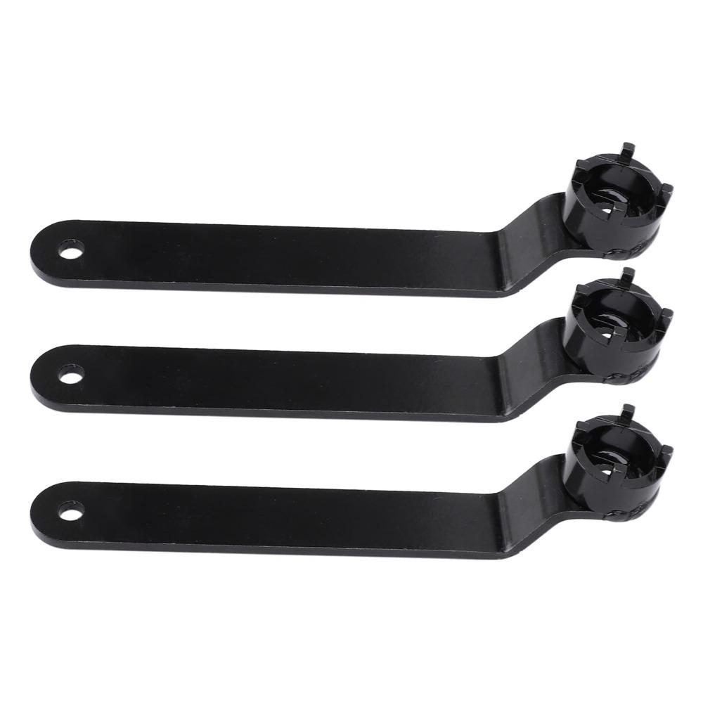 3Pcs High Carbon Steel Angle Grinder Wrench Adjustable Thickened 4 Claw Grinder Wrench black Angle Grinder Spanner