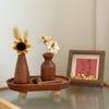 Retro Wooden Flower Vase Desktop Aesthetic Flower Bottle Decorative Plant Pot Arrangement Vase Home Decor Ornaments