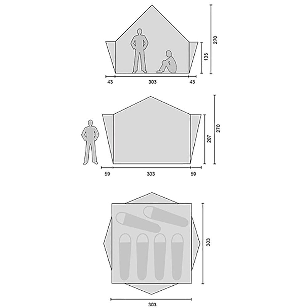 NORDISK Outdoor Camping Tent Midgard 6 Japanese 242031 Natural 9.2 [For People] [Genuine Product]