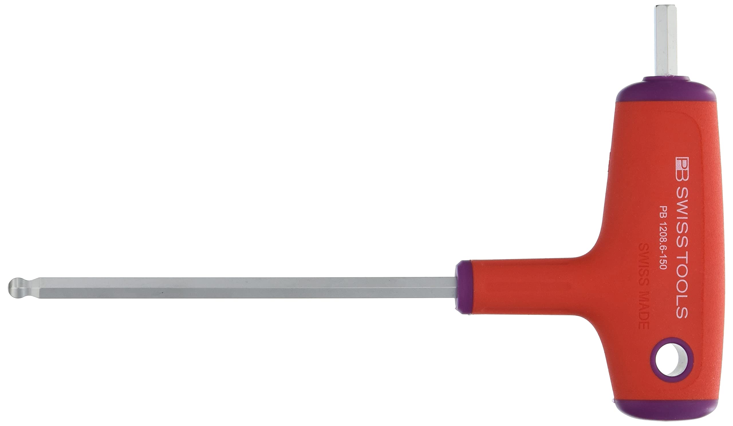 

PB SWISS TOOLS Cross Handle Ball Head Hex Wrench 1208-6-150 (Long)