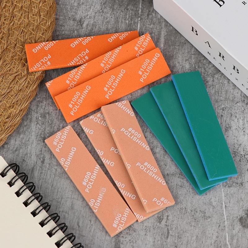 9 Stück MS-E400-2000 Halbflexible Schleifstäbchen Für Modellbauwerkzeuge Kunststoff-Modellpoliturstäbchen Hobby DIY Handwerk