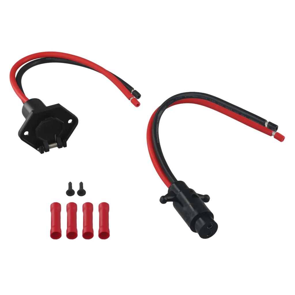 New Practical Receptacle Receptacle - 10AWG - 12V - Male Female Connector - Plug Receptacle Kit - Trolling Motor