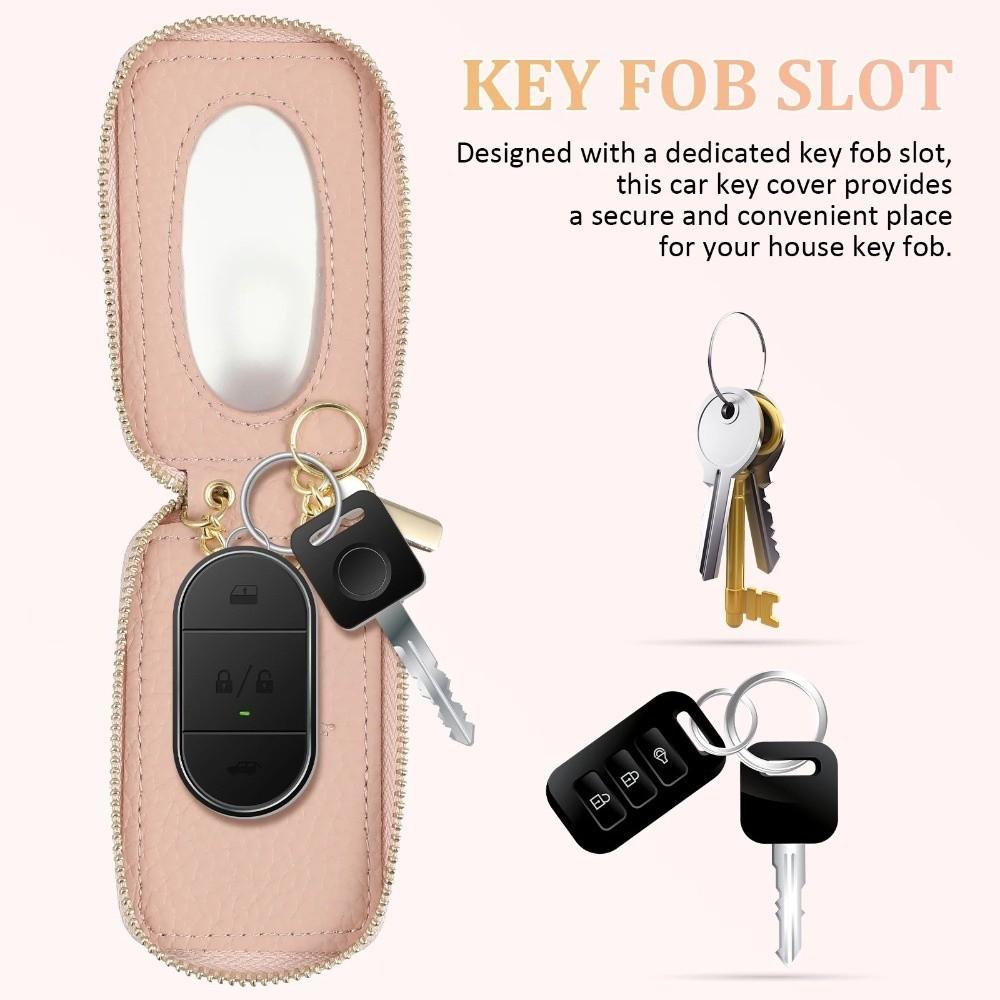 Universal Key Case Genuine Leather Leather Wallet Practical Keychain Holder  Men