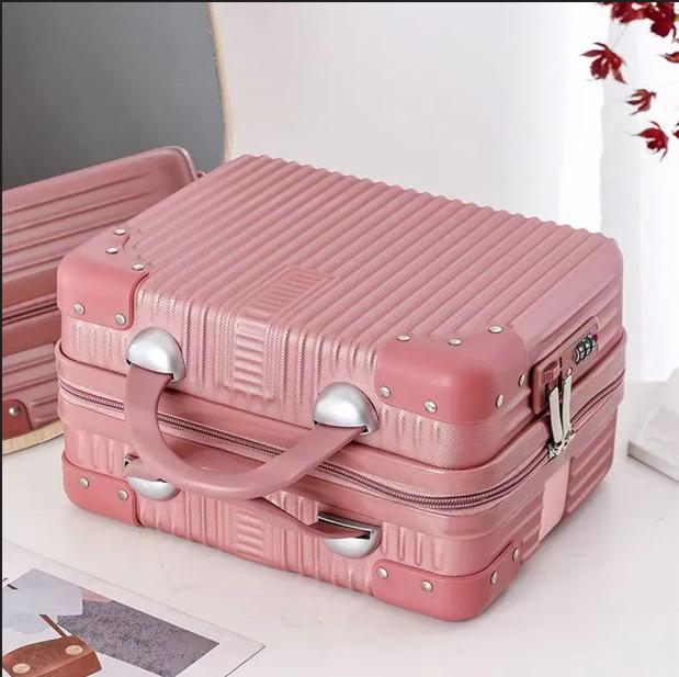 Women's Portable Makeup Tote with Lockable Storage and Carry-On Luggage Option