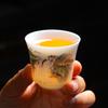 Ceramic White Suet Jade Porcelain Kung Fu Tea Set Business Company High-end Gifts