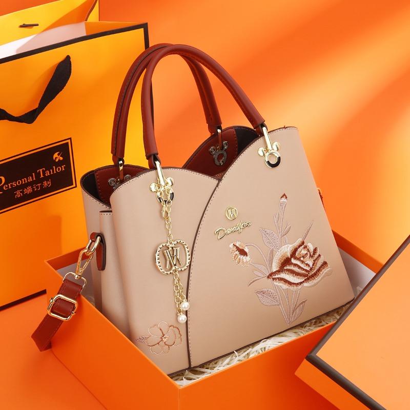 Bag Handbag Women's New Four Seasons Commuter Women's Fashion Middle-aged Large Capacity Mom Bag Women's Bag