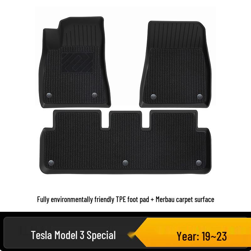 Tesla Model 3/Y Facelift Eco-friendly All-Weather TPE Car & Trunk Mats