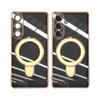 Applicable to Galaxy S11Ultra mobile phone case Samsung s11 solid color fulcrum magnetic suction bracket s11 electroplating protective case