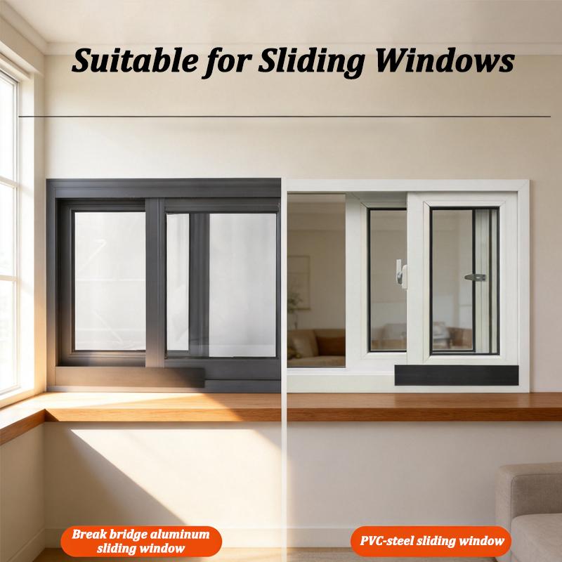 Home Window Water Blocking Bar Waterproof Rainproof Water Guide Plate TPE Sliding Window & Door Blocking Board Sealing Strip