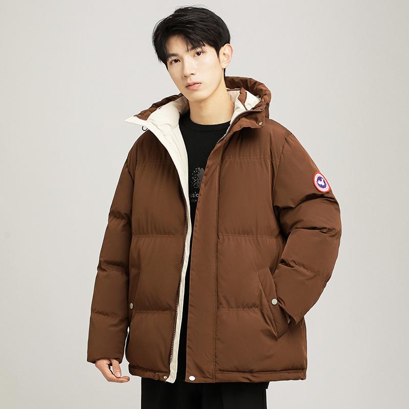 

Зимняя мужская повседневная теплая хлопковая куртка на открытом воздухе, красивая и модная хлопковая куртка, свободный и универсальный пуховик