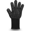 Hitzebeständige BBQ-Handschuhe 932F Rutschfeste Silikon-Ofenhandschuhe mit langem Ärmel aus Aramid zum Grillen und Backen