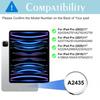For iPad Pro 11 (2022)/(2021)/(2020)/(2018) Case TPU+Acrylic+PC Matte Shockproof Tablet Cover