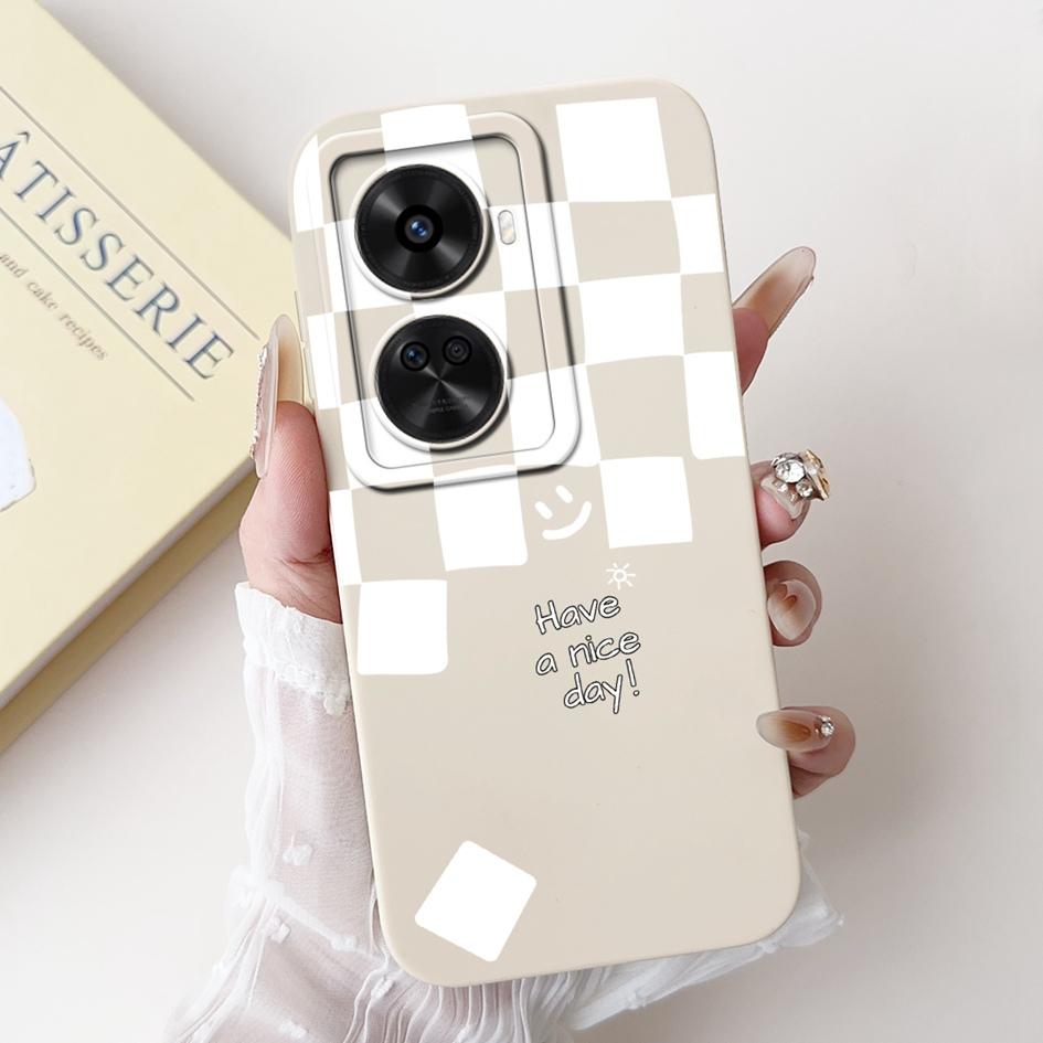 Nova 12 SE Hülle Für Huawei Nova 12 SE Cover 2024 Mode Bemalt Flüssigsilikon Anti-Fall Schutz Stoßfänger Für Nova 12SE Funda