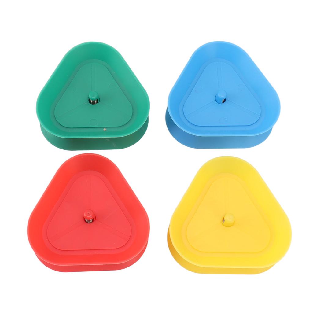 4 Stück Spielkartenhalter Kunststoff Dreieckig Geformt Federdesign Freihändig Poker Kartenhalter