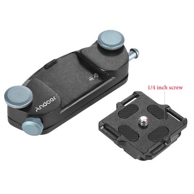 Kovový fotoaparát Andoer s rychloupínáním na opasek Spona na sponu na opasek pro Canon Nikon Sony