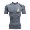 Moon and Clouds  Men's Sports T-shirt Training Fitness Compression Workout T-Shirt Rashgard Tops Men's Fitness T-Shirt
