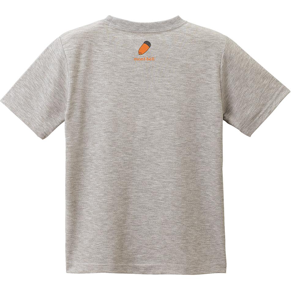 MONTBELL T-Shirt Kids Printed Pattern Crew Neck Straight Short Sleeves Kids