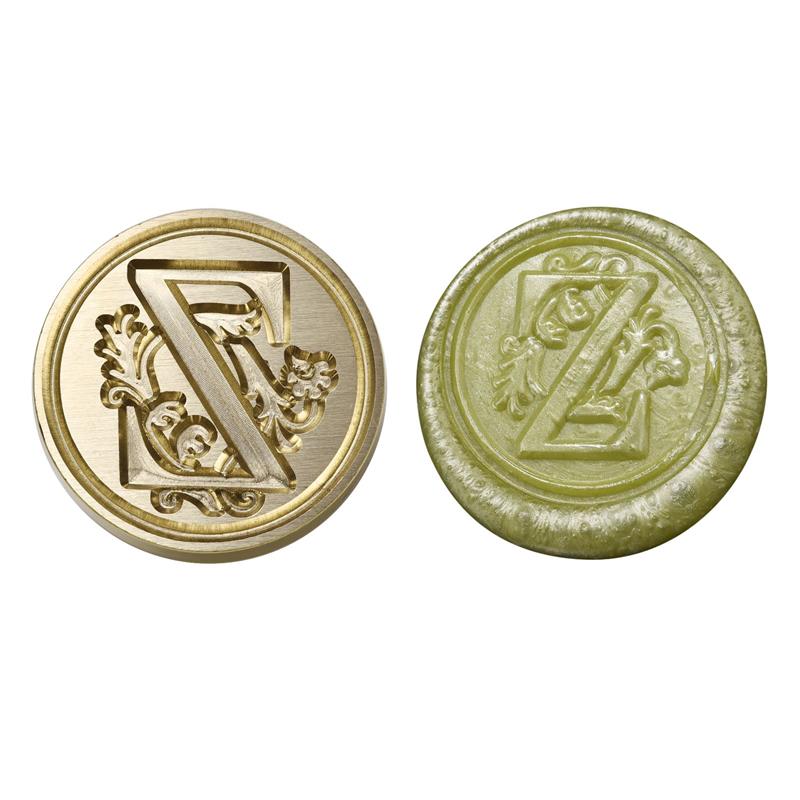Wax Seal Copper Head Curlicue Vintage 26 Letters DIY Scrapbooking Vintage Wax Sealing Stamp Invitation/Envelop Gift