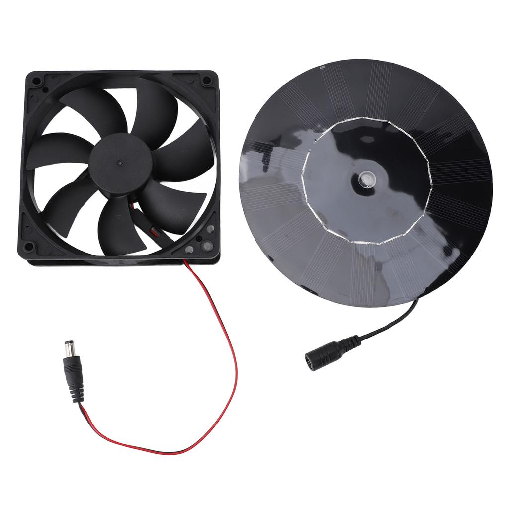 Solar Powered Exhaust Fan 10W 16CM Monocrystalline Silicon Solar Panel Ventilation Exhaust Fan Kit f