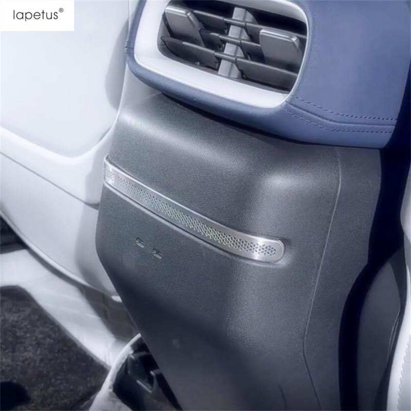 Stainless Steel Accessories For Xpeng G6 2024 2025 Pillar A Speaker Tweeter / Gear Shift Side Loudspeaker Frame Cover Trim