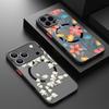 Colorful Flower Magnetic Phone Case For iPhone 17 15 16 Pro Max 14 13 Pro 17 For Magsafe Wireless Charge Soft Edge Hard PC Cover