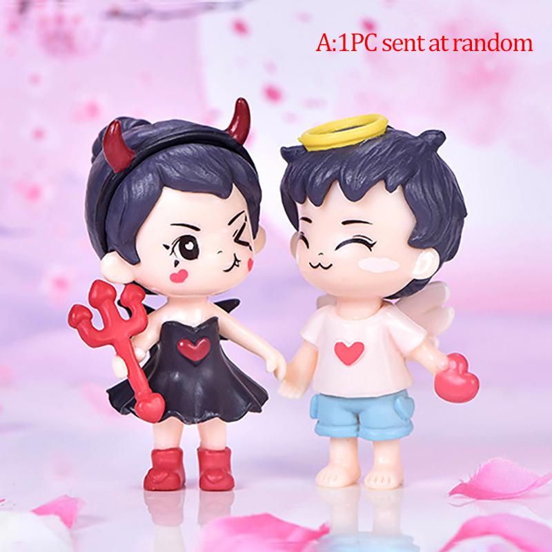 Lovers Couple Miniature Mini Doll DIY Terrarium Figurines Fairy Garden Decor Valentine's Day Gift Home Accessories