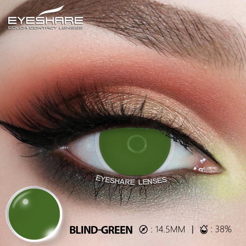1 Pair White Colored Contacts Cosplay Contact Lenses for Eyes Black Lenses High Quality Soft Lenses Beauty Makeup Yearly