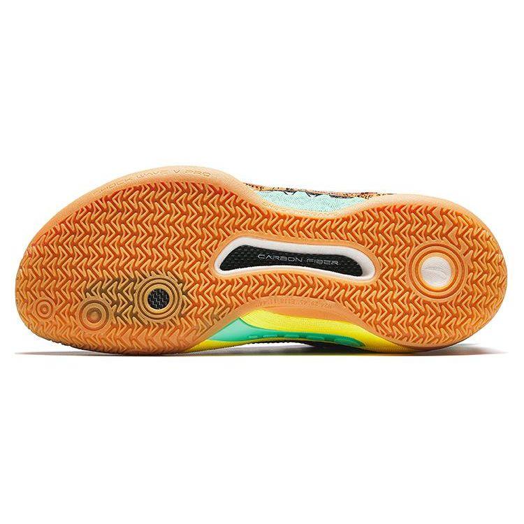 Anta Crazy Tide 5 Pro - Focus Durable Low-Top Basketball Shoes Men Sneakers Orange Green 112411111S-4