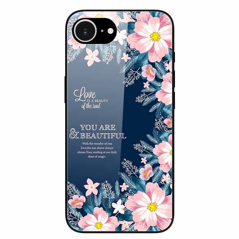 Tempered Glass Phone Cases For iPhone 16e 2025 Case Silicon Bumper Hard PC Back Cover Shell for iPhone SE (2025) / for iPhone16e