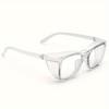 1 Pair Stylish Safety Glasses Clear Anti-Fog Anti-Scratch Anti-blue Protective Glasses For Men And Women Eyewear Accessories