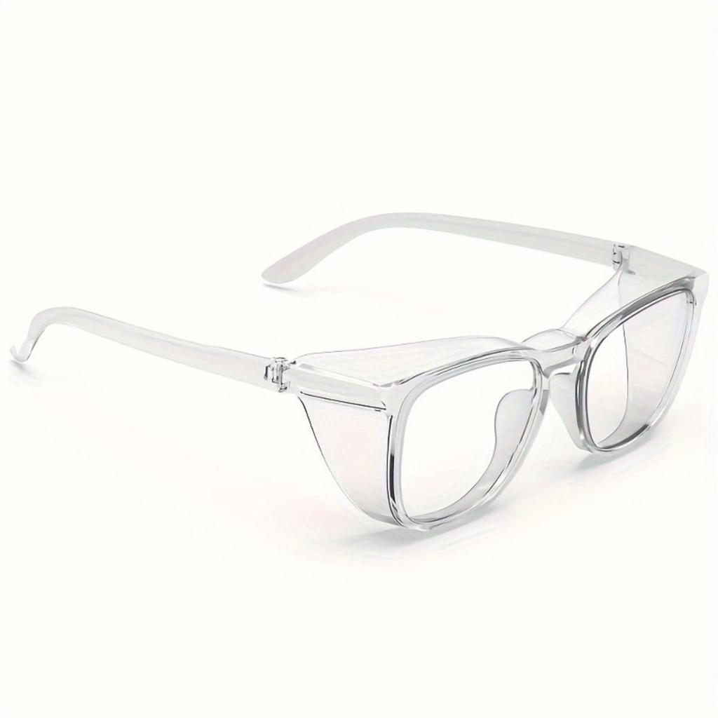 1 Pair Stylish Safety Glasses Clear Anti-Fog Anti-Scratch Anti-blue Protective Glasses For Men And Women Eyewear Accessories