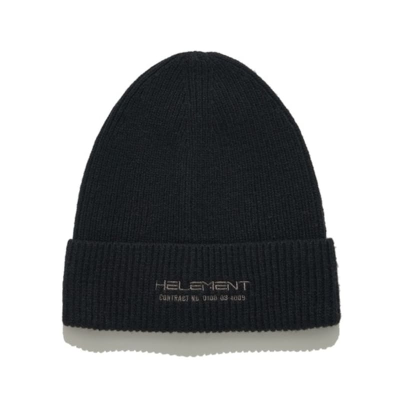 HELEMENT Basic G1 Wool Beanie (BLACK)