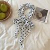 Printed Polka Dot Scarf Ribbon Long Scarves Retro Scarf Headband  Dressing Decoration