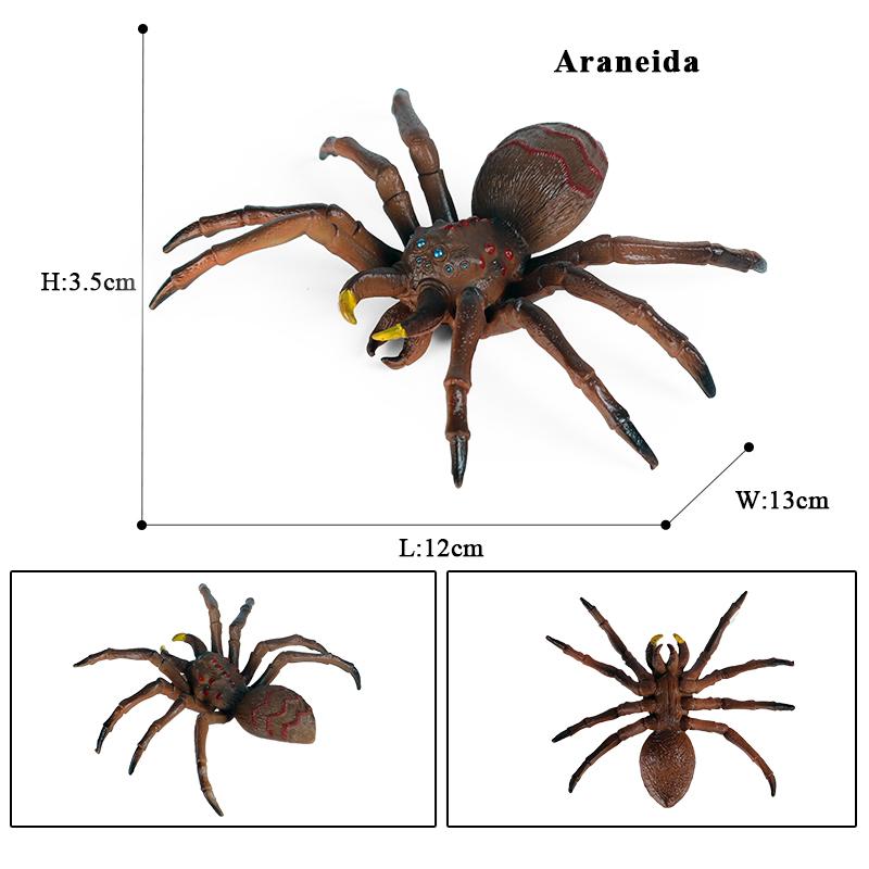 Oenux Insekten Tiere Modell Spinnennetz Skorpion Fledermaus Actionfiguren Figur Miniatur Niedlich Pädagogisch Kinder Spielzeug Halloween Geschenk