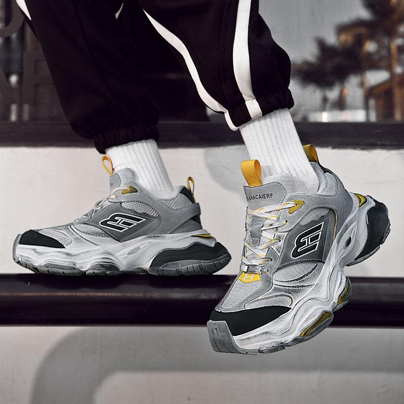 Putian High-quality Beef Velvet Paris 5XL Thick-soled Heightening Dad Shoes Women's Shoes Retro and Old Sports Shoes Men's Shoes