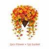 Realistic Halloween Simulate Trees Artificial Eucalyptus Durable Hanging Morning Glory Flowers Decor Violet Plastic