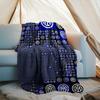 1 Stück Mi-lan FC Emblem Aufdruck Weiche Flanelldecke Überwurf für Schlafzimmer Wohnzimmer Sofa Camping Reise Fan Geschenke Weihnachtsgeschenke