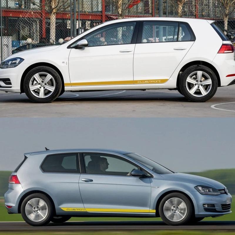 Car Side Door Long Stripes Stickers for Volkswagen VW Golf 7 MK7 Vinyl Film Decals Automobiles Styling Tuning Auto Accessories